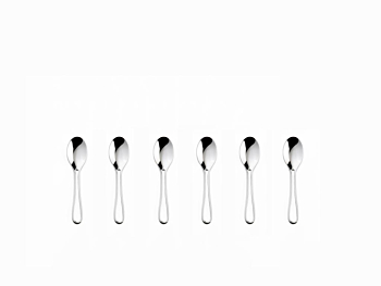 Outline Cutlery: 6 Polished Designer Espresso Spoons Dishwasher safe