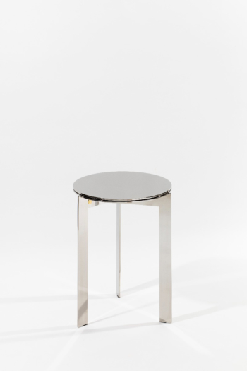 barh joined RO50.3 c - Limited edition high polished stainless steel round side table
