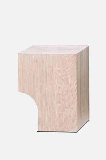 barh arch 01 - contemporary stool or side table in natural oak wood