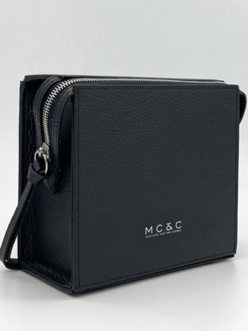 MrCarterCo Cube Vanity in Black Pebbled Leather