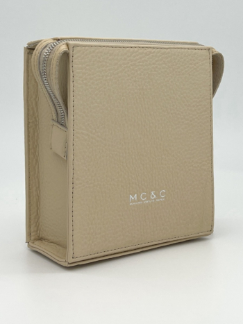 MrCarterCo Cube Classic in Creme Pebbled Leather