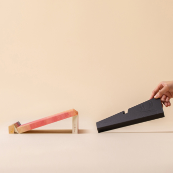 g.flow recycled paper: Sunset, Art Edition, Foldable & Portable Laptop Stand