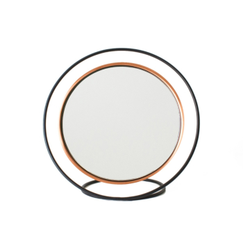Hollow Small Table Mirror - Copper