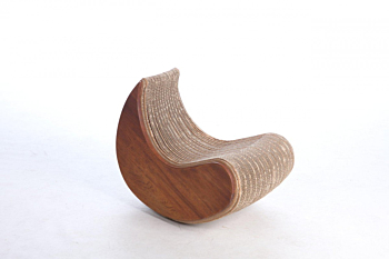 L - GO  +  EXOTIC WOOD ROCKING CHAIR
