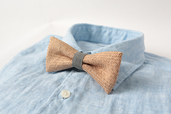 Rush grass bow tie - Grey