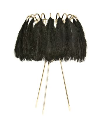 Feather Table Lamp Black