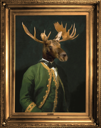 'Lord Montague' Stretched Printed Canvas -Small