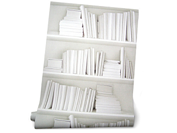 Bookshelf Wallpaper - White Bookshelf Wallpaper