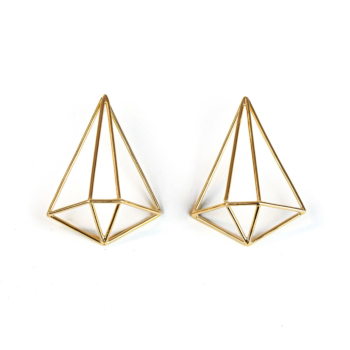 Diamond Shape Statement Earrings