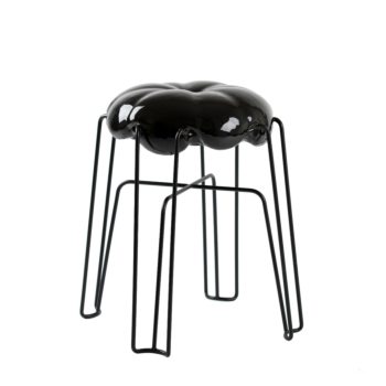 Marshmallow – 'Fetish Black' (low stool)