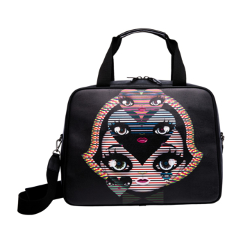 [MARI MARI] Black Pop Art Duffel Bag