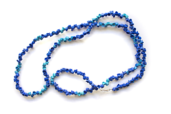 Posidonia Extra Long Blue Necklace