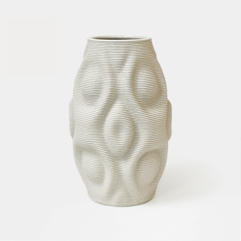 Ripple Vase Cream