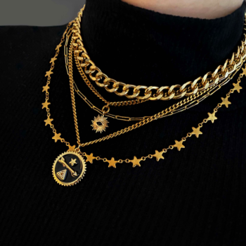 THE SECRET SOCIETY OF SUN RA DOUBLE LAYERED NECKLACE